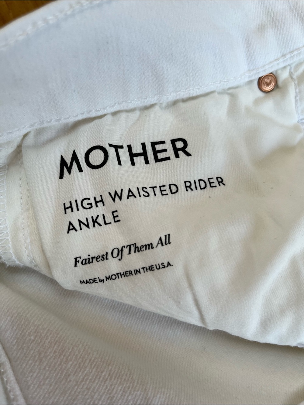 MOTHER The Rider Straight-Leg Ankle High Rise Jeans in Fairest of Them All - 28 - Picture 5 of 10